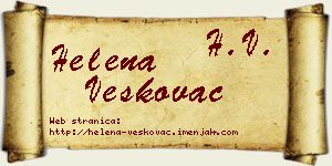 Helena Veškovac vizit kartica